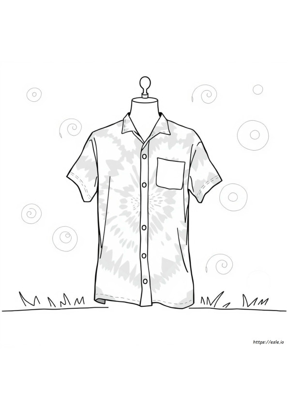 Kaus Tie Dye Gambar Mewarnai