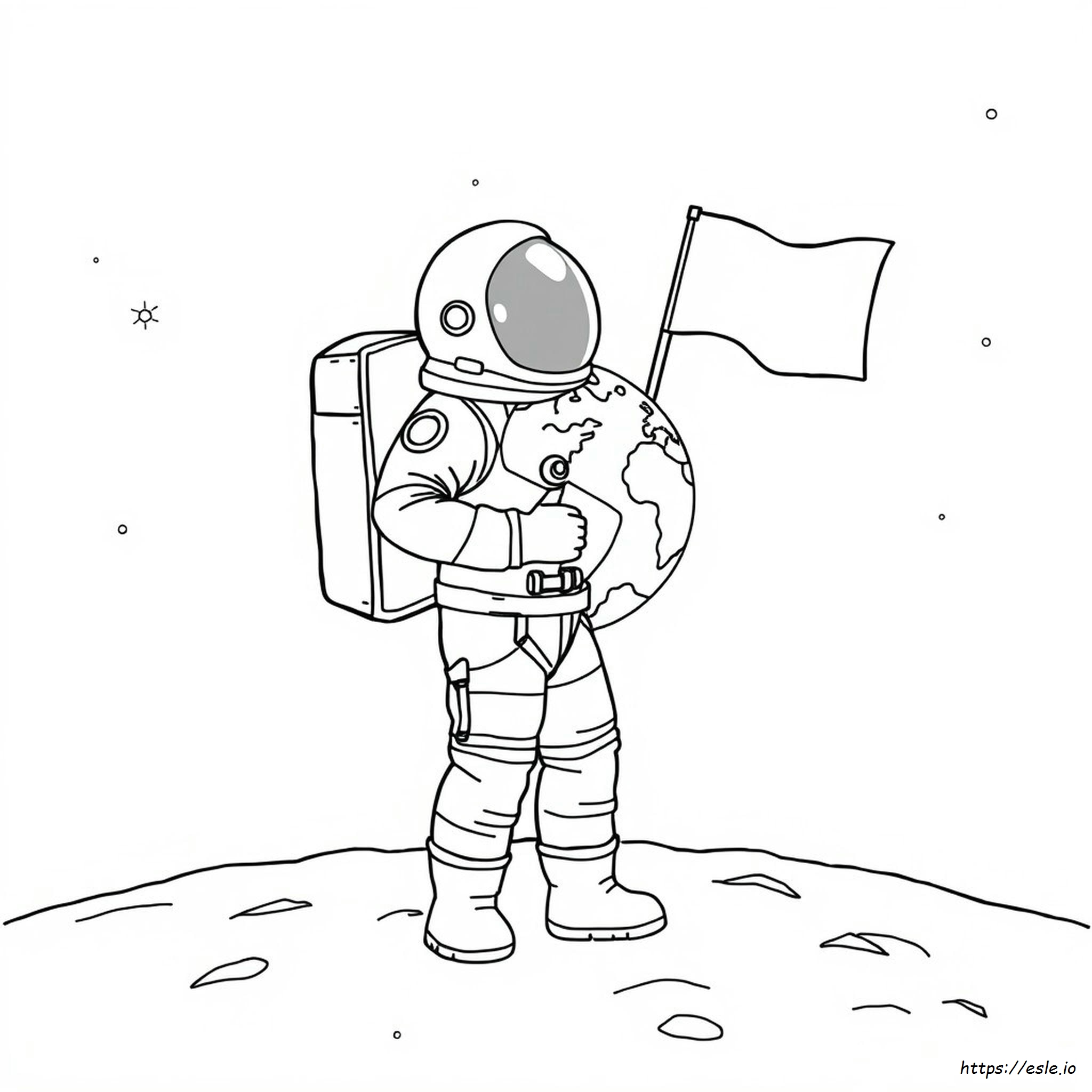 Astronaut Suit Coloring Page