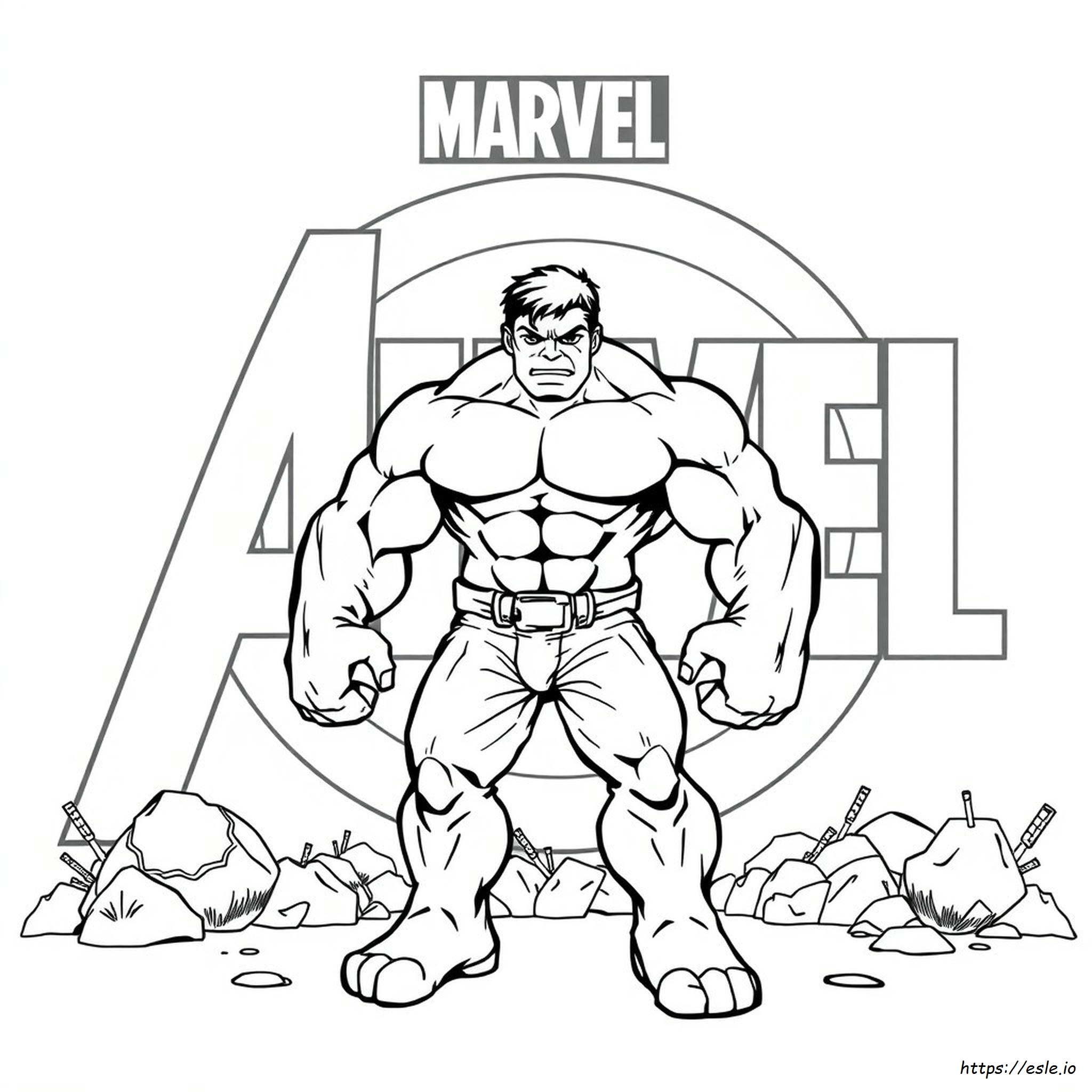 Coloring Pages Avengers Hulk Para Colorear