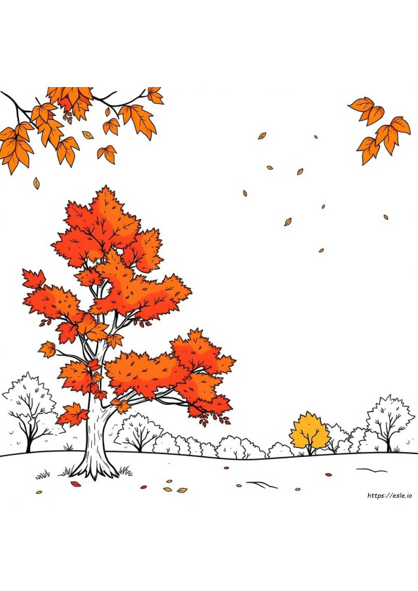 Fall Coloring Images