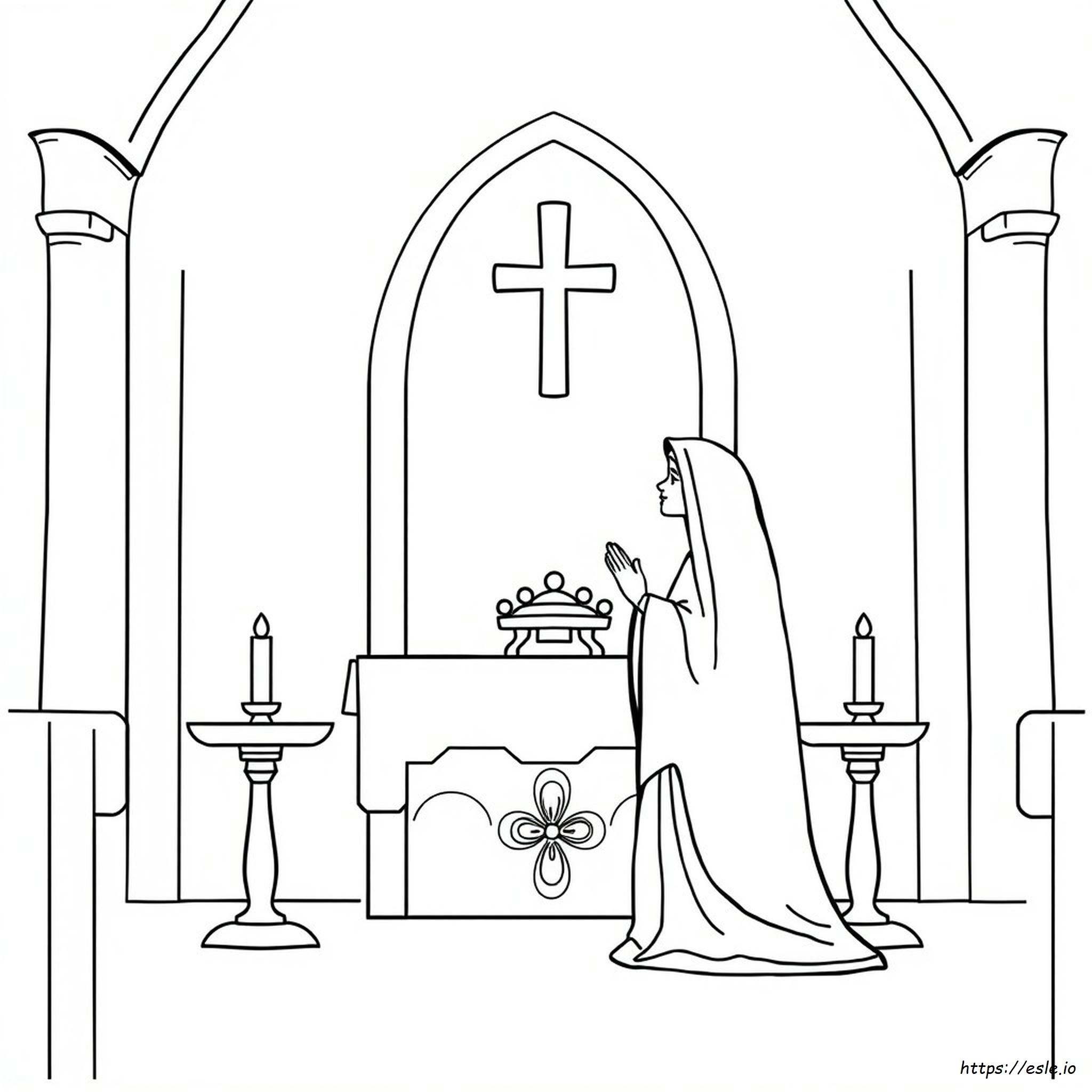 Ave Maria Cattolica Da Colorare