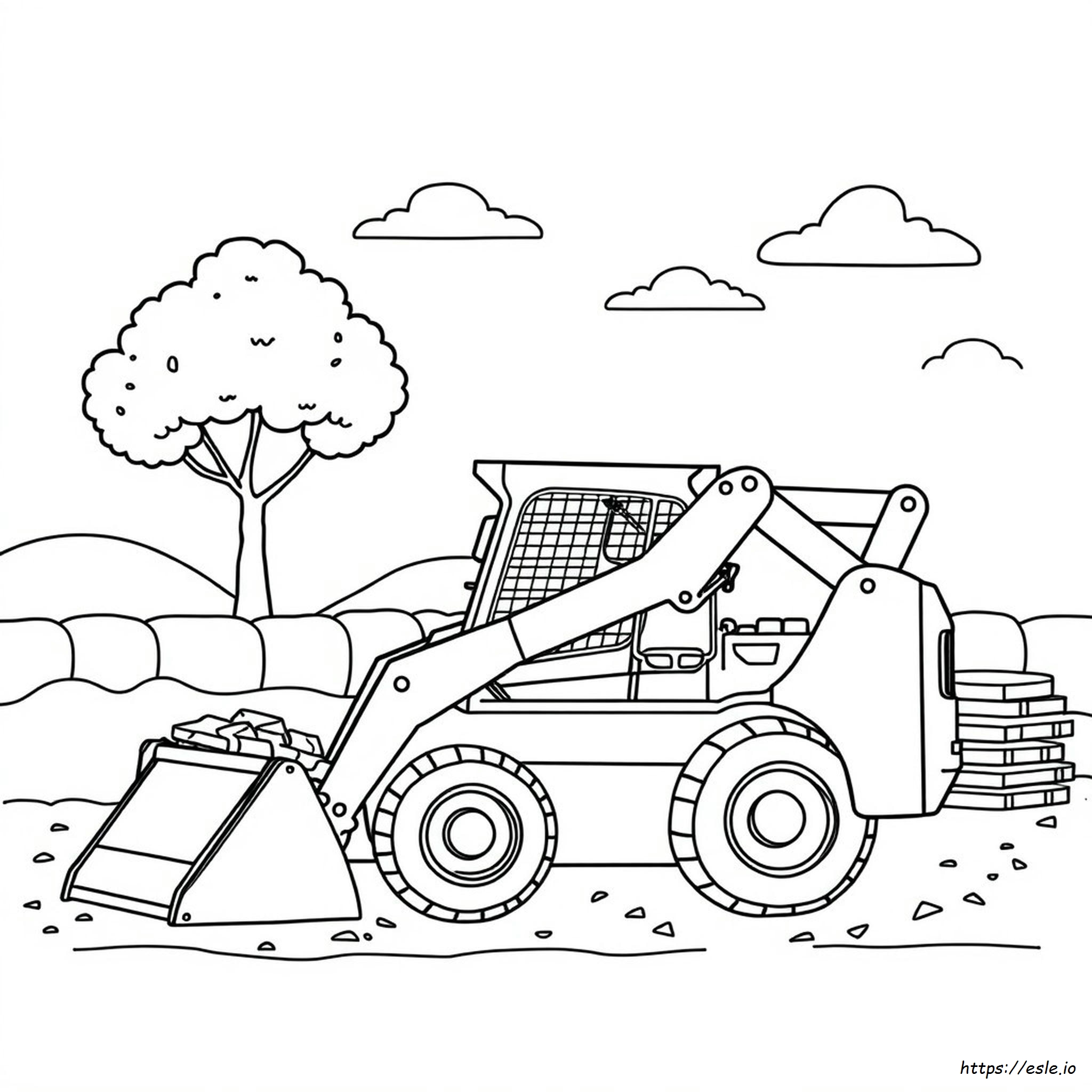 Bobcat Skid Steer Dibujos Para Colorear