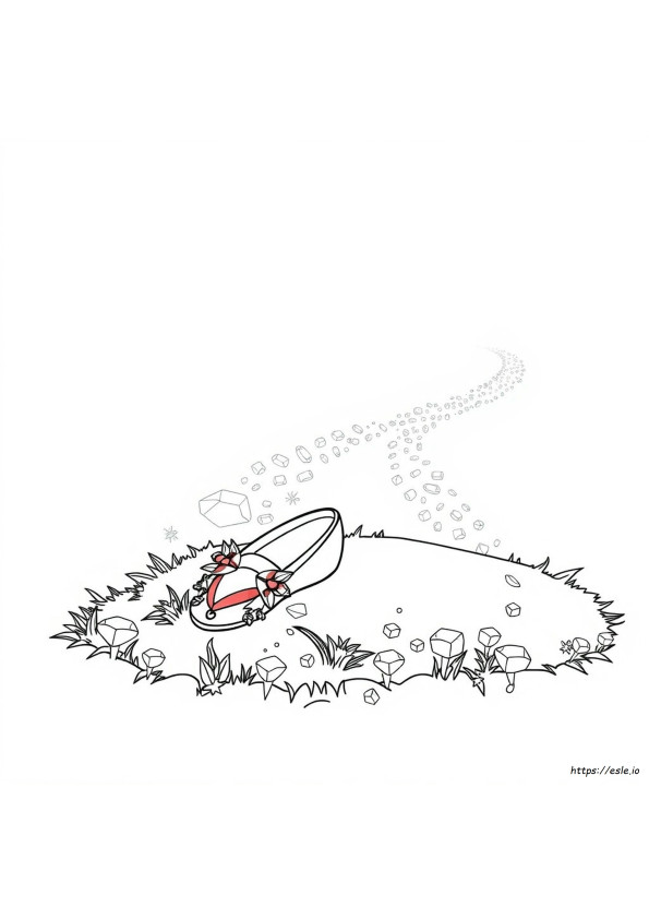 Ruby Slippers Coloring Page