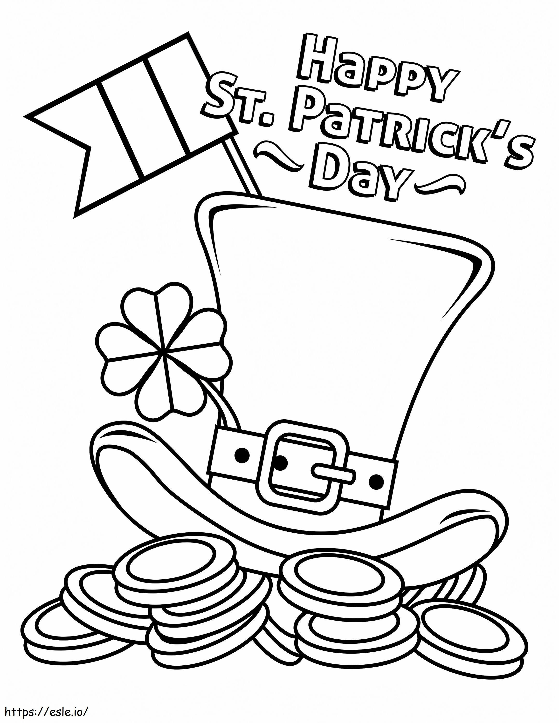 Happy St. Patricks Day 5 coloring page