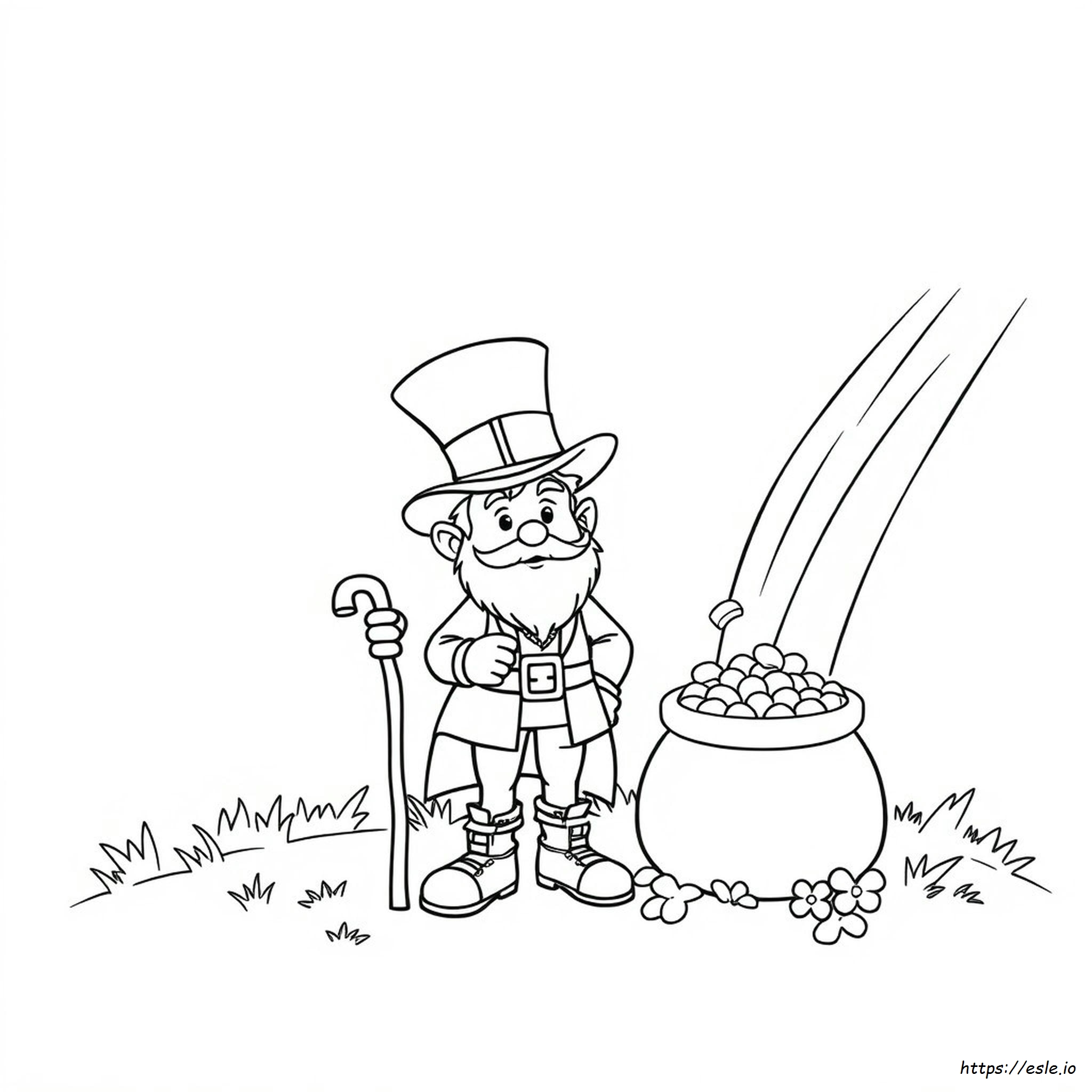 Duende De Dibujos Animados Para Colorear