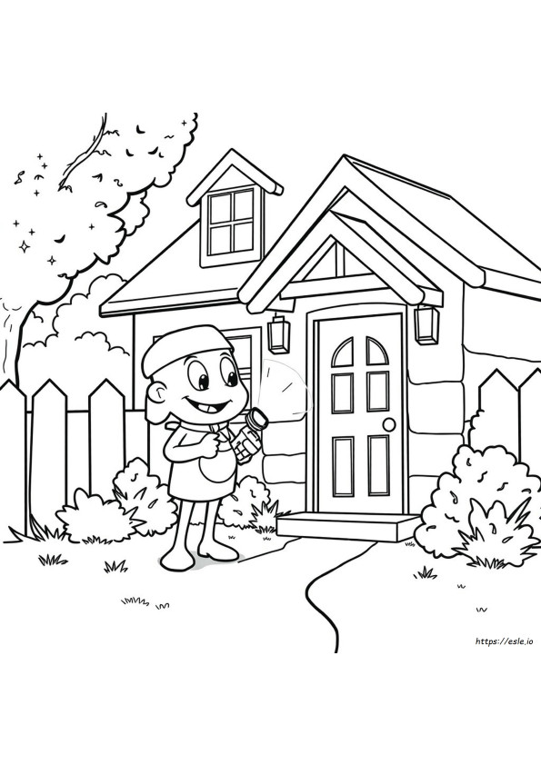 Drawing Hello Neighbor Coloring Pages