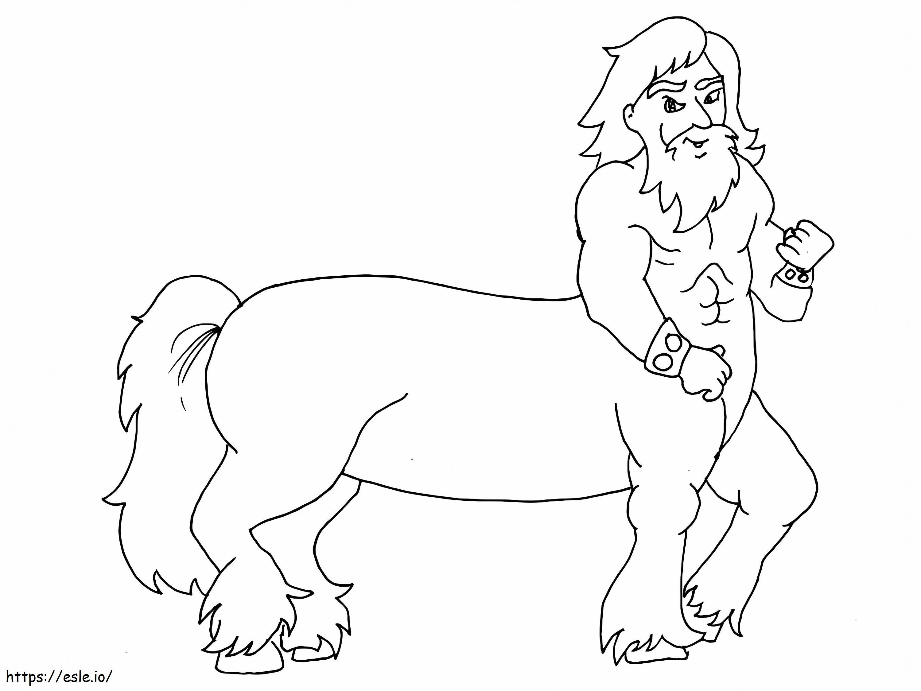 Animated Centaur coloring page