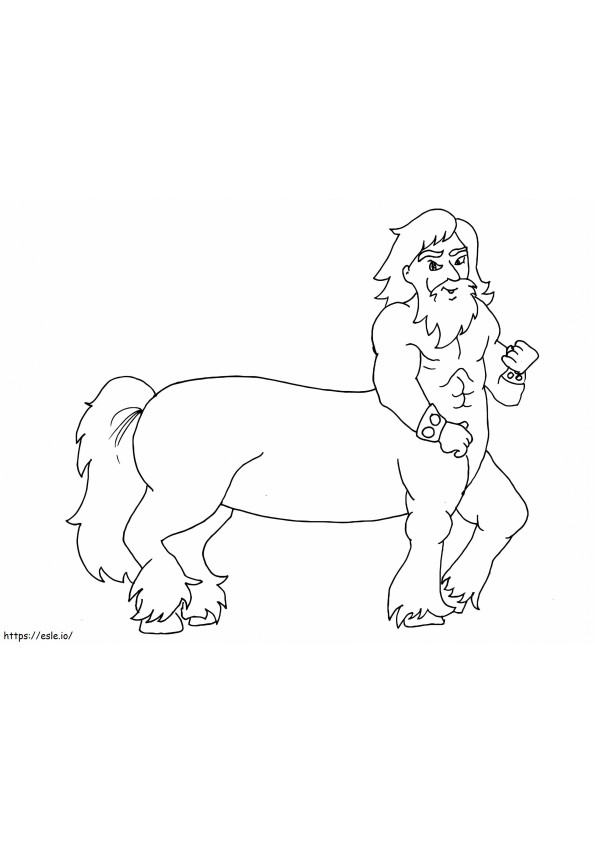 Animated Centaur coloring page
