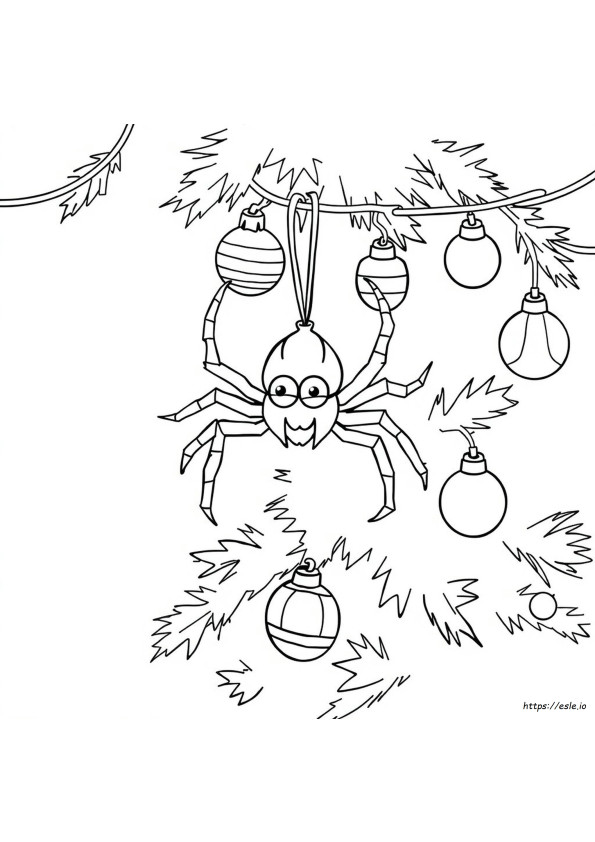 Kerst Spin Kleurplaten