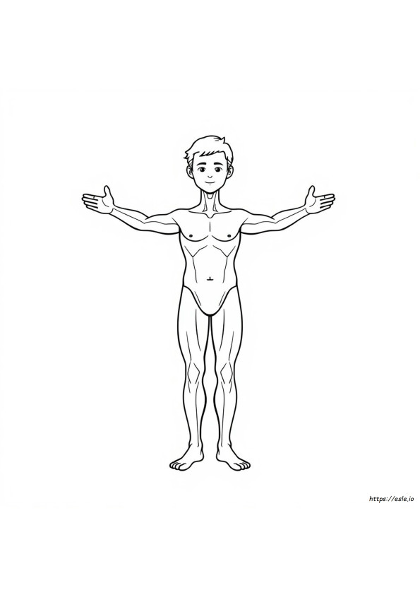 Coloring Page Of Human Body