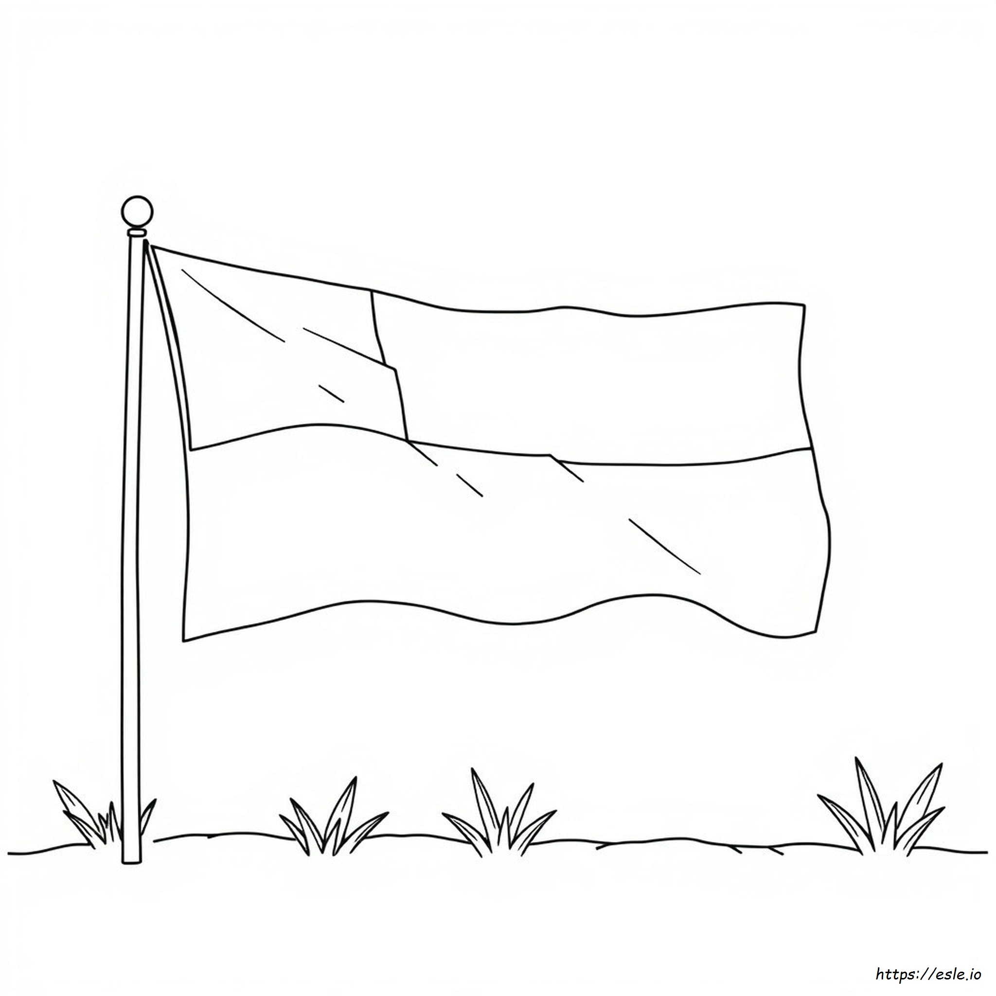 Bandera De Indonesia Para Colorear