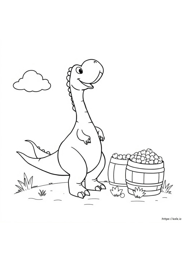 Hauskat Dinosaurus Värityskuvat