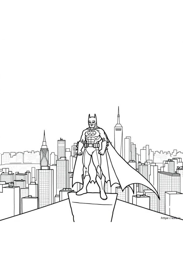 Batman Coloring Pages For Preschoolers