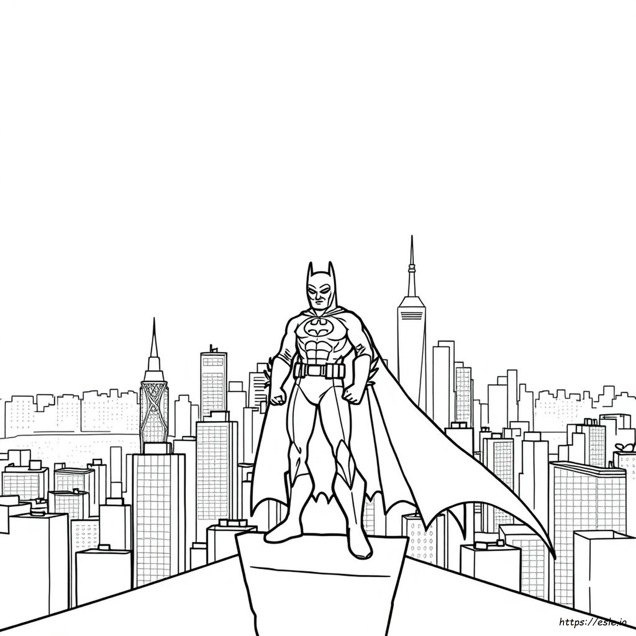 Batman Para Colorear Para Preescolares
