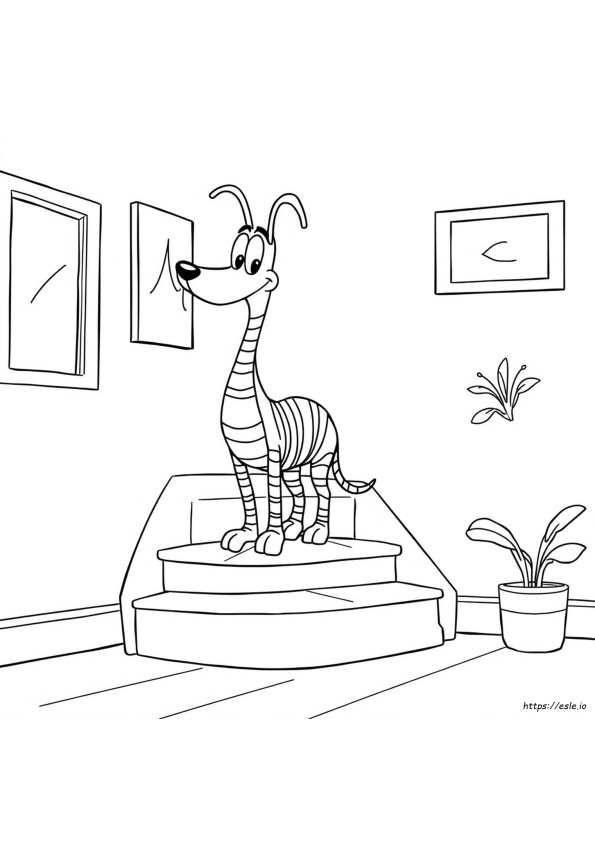 Slinky Dog Coloring Page