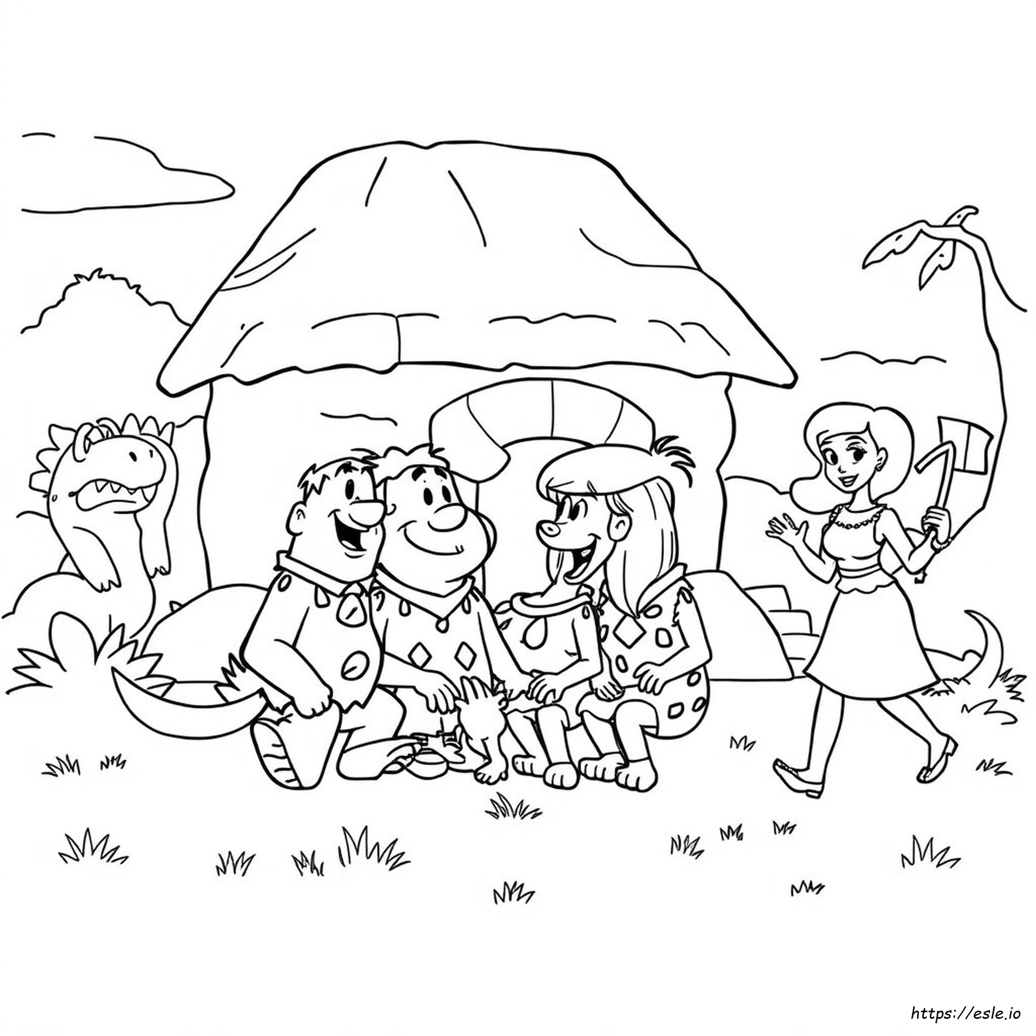 Flintstones Characters Coloring Pages