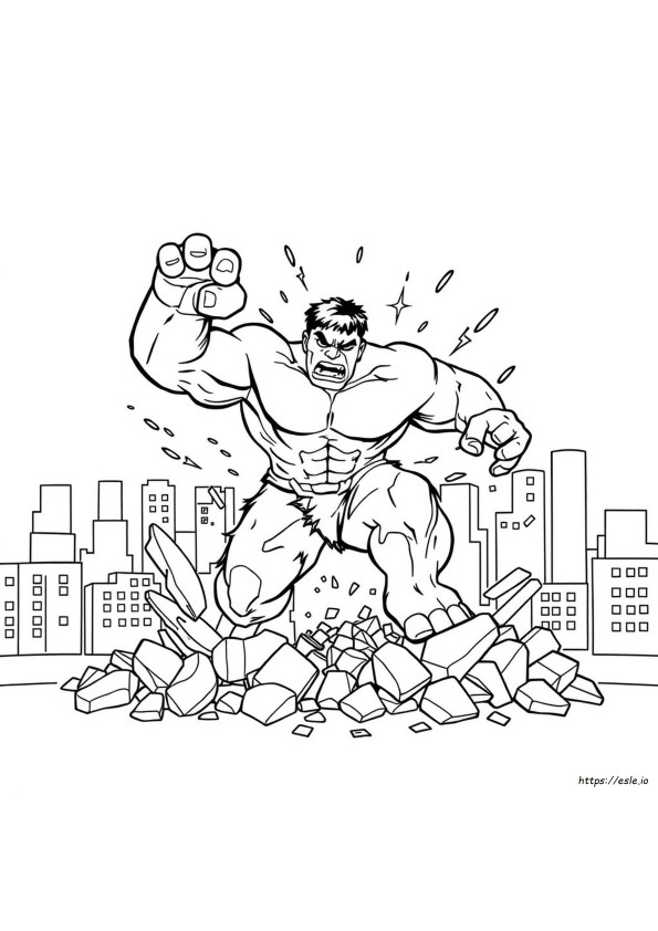 Hulk Smash Ausmalbilder
