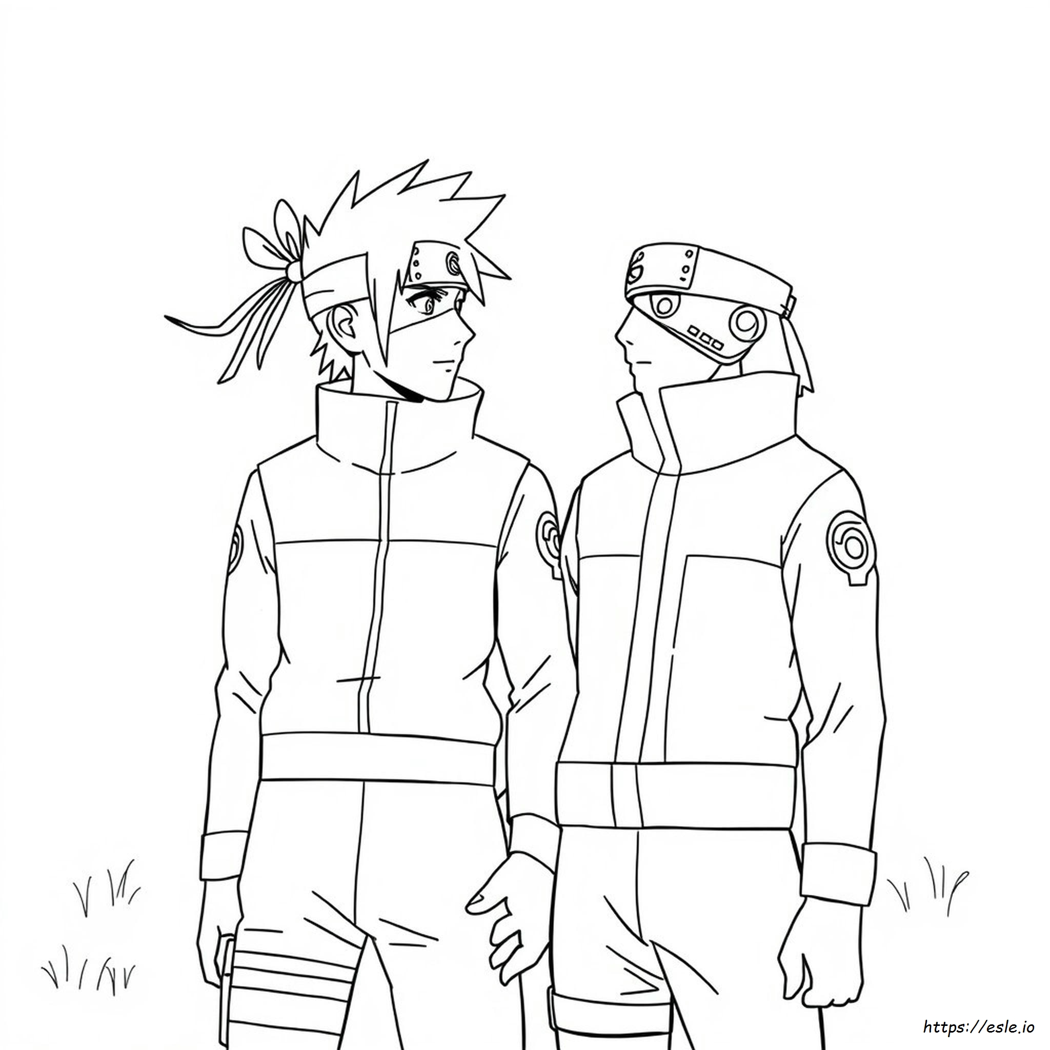 Kakashi Sharingan Naruto Coloring Pages
