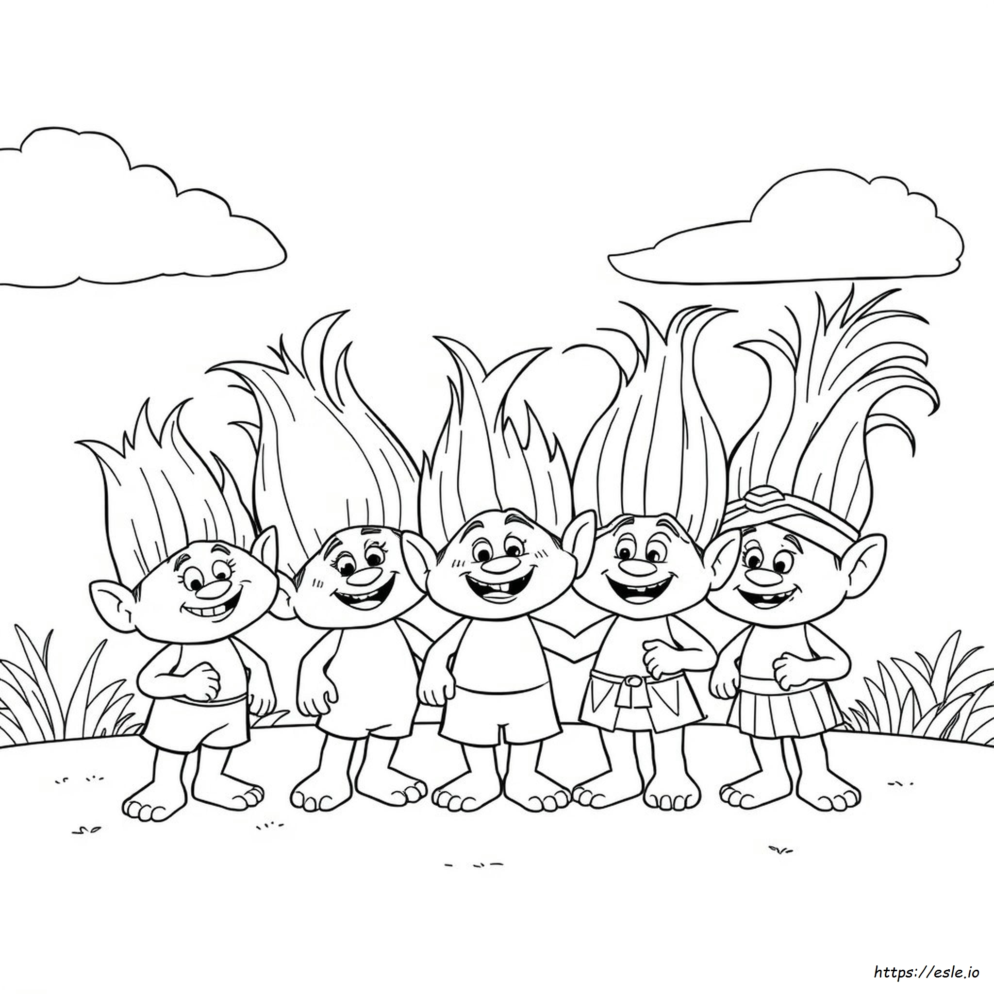 Trolls 3 Da Colorare: Regina Velluto