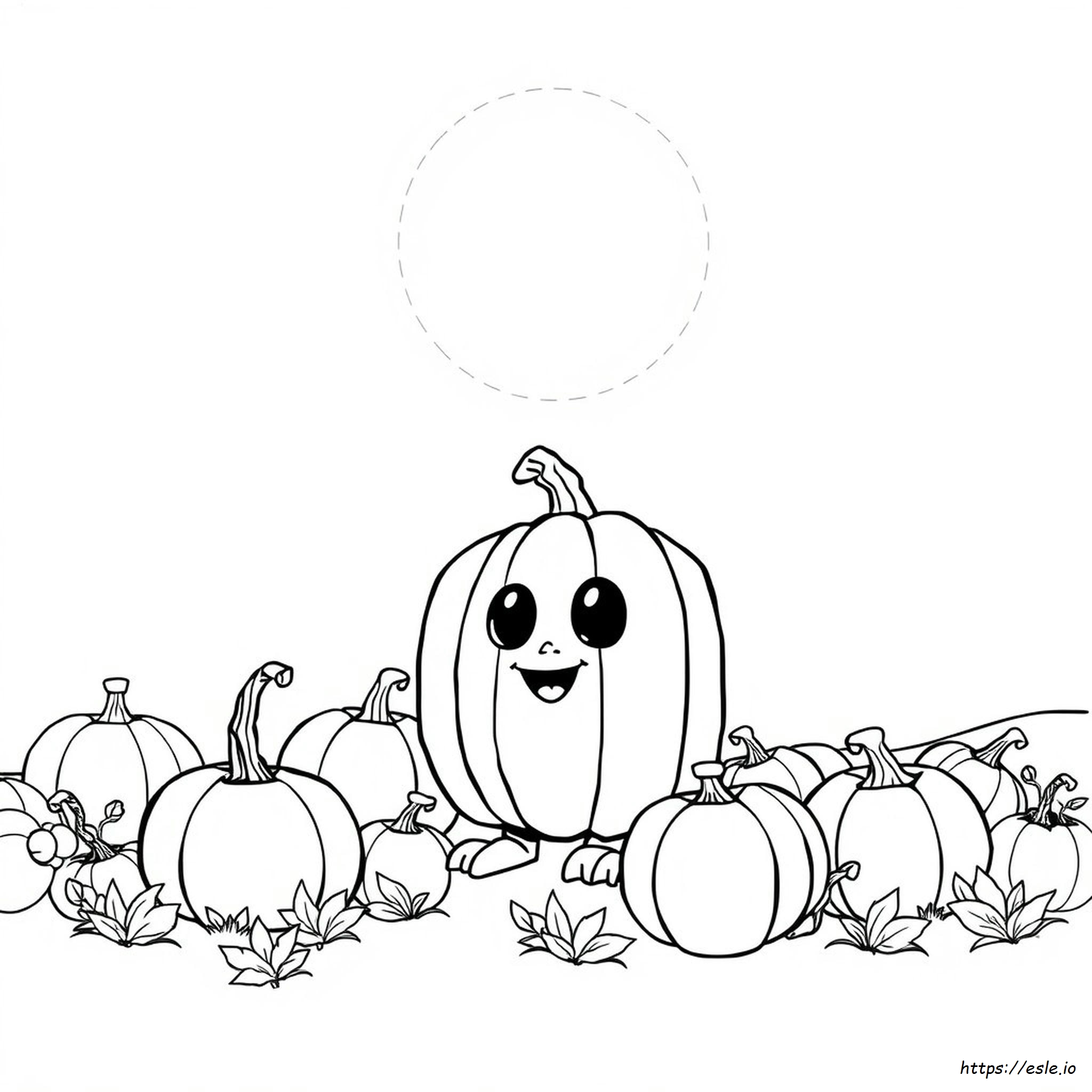 Spookley The Square Pumpkin Coloring Page Free