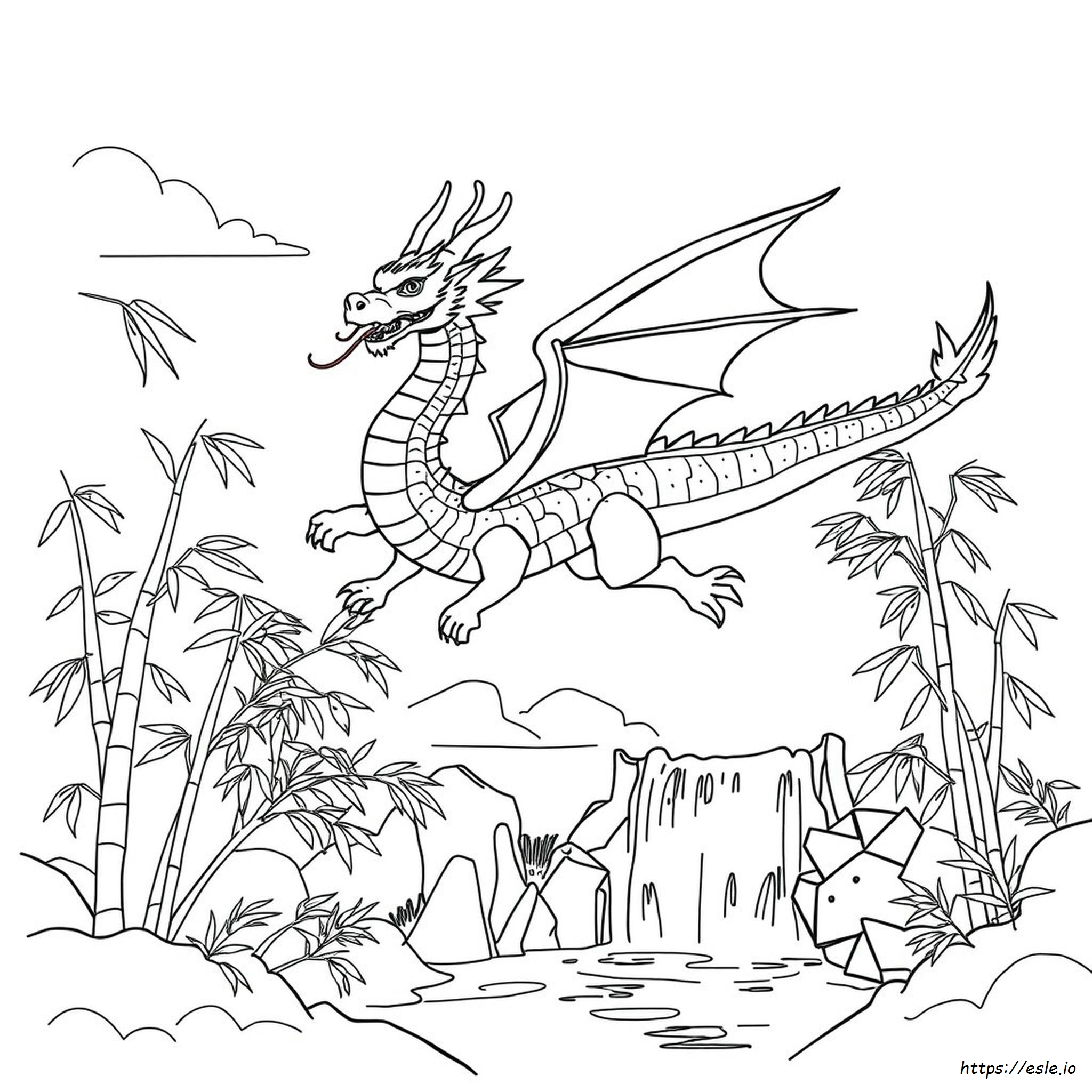 Chinese Water Dragon Coloring Pages