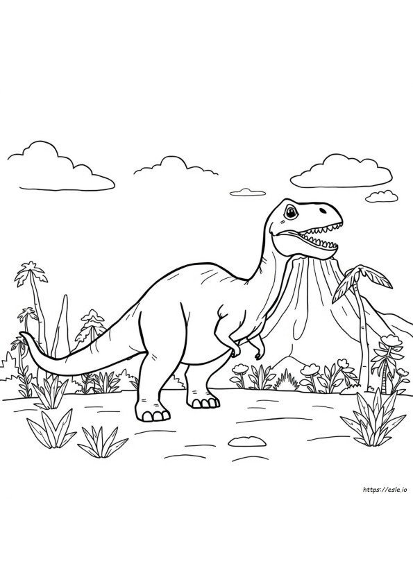 Dinosaurus Värityskuvat Faktoilla