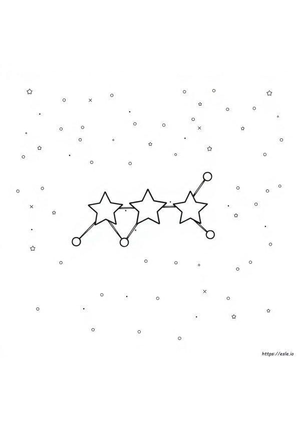 Gambar Mewarnai Rasi Bintang Orion
