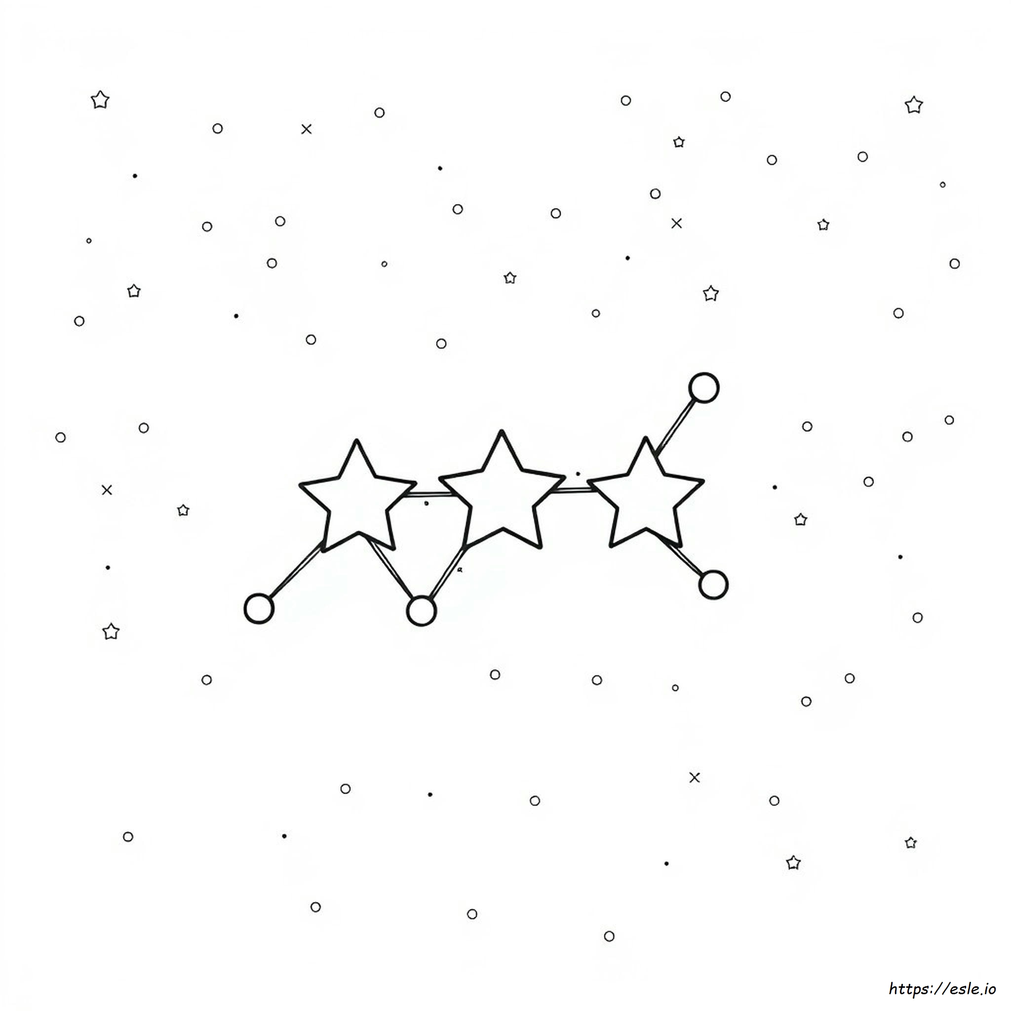 Orion Constellation Coloring Page