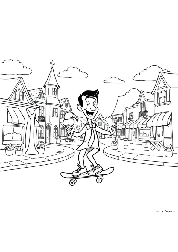 Bean Coloring Pages Mr Bean De Colorat