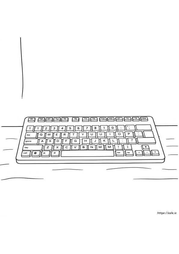Gambar Mewarnai Keyboard