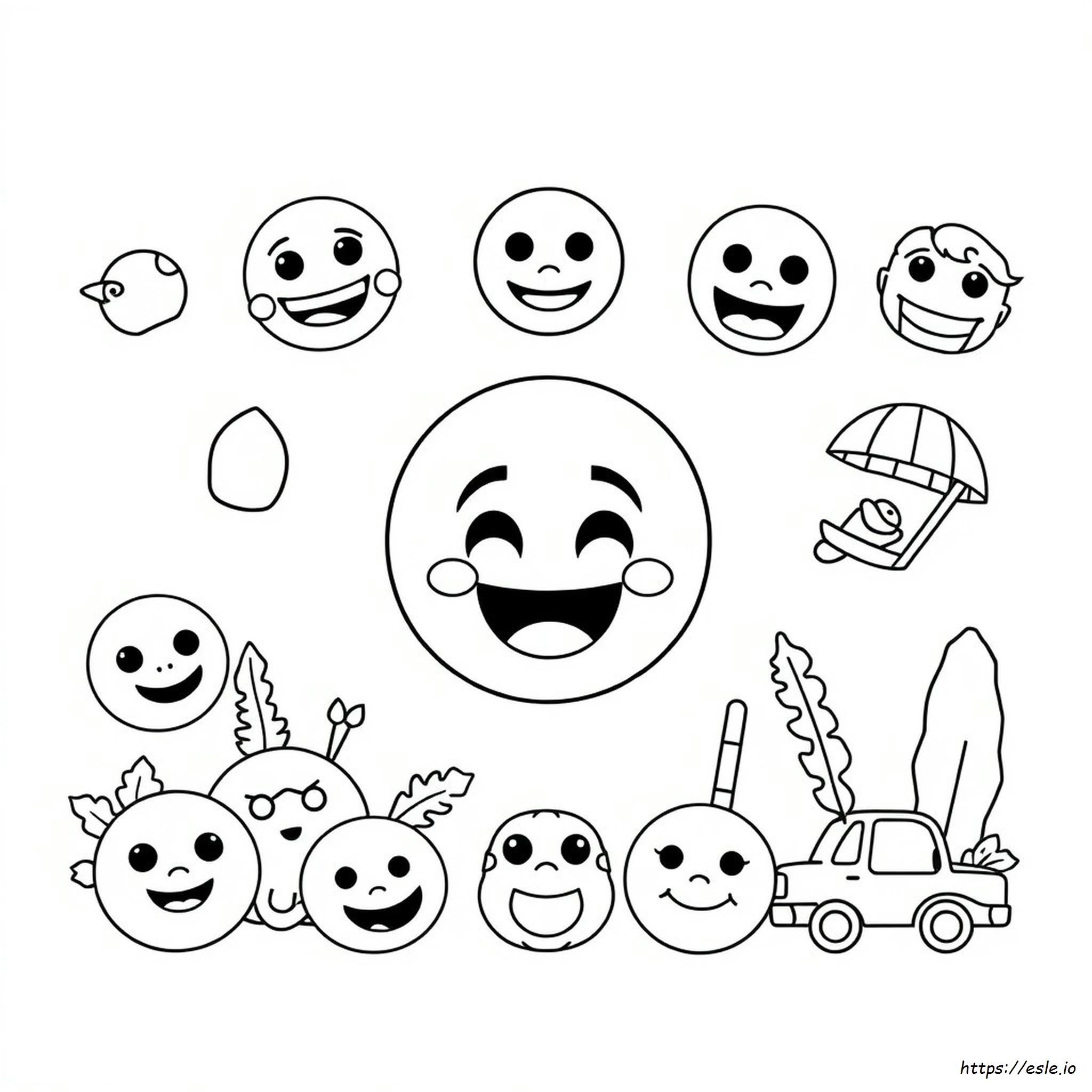 Emoji Colouring Pictures