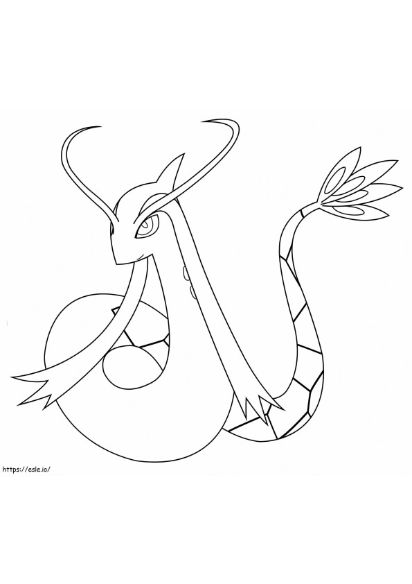 Coloriage Pokemon Milotic gratuit à imprimer dessin