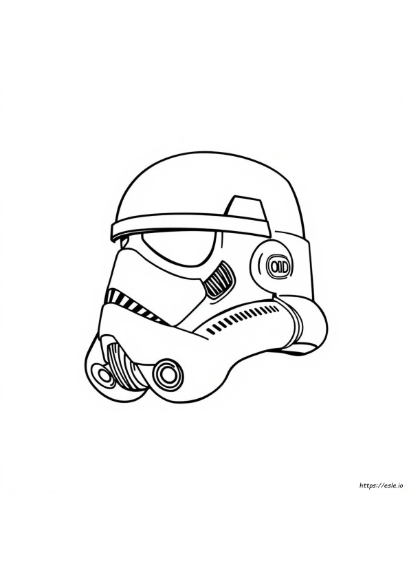 Stormtrooper Helmet Coloring Page