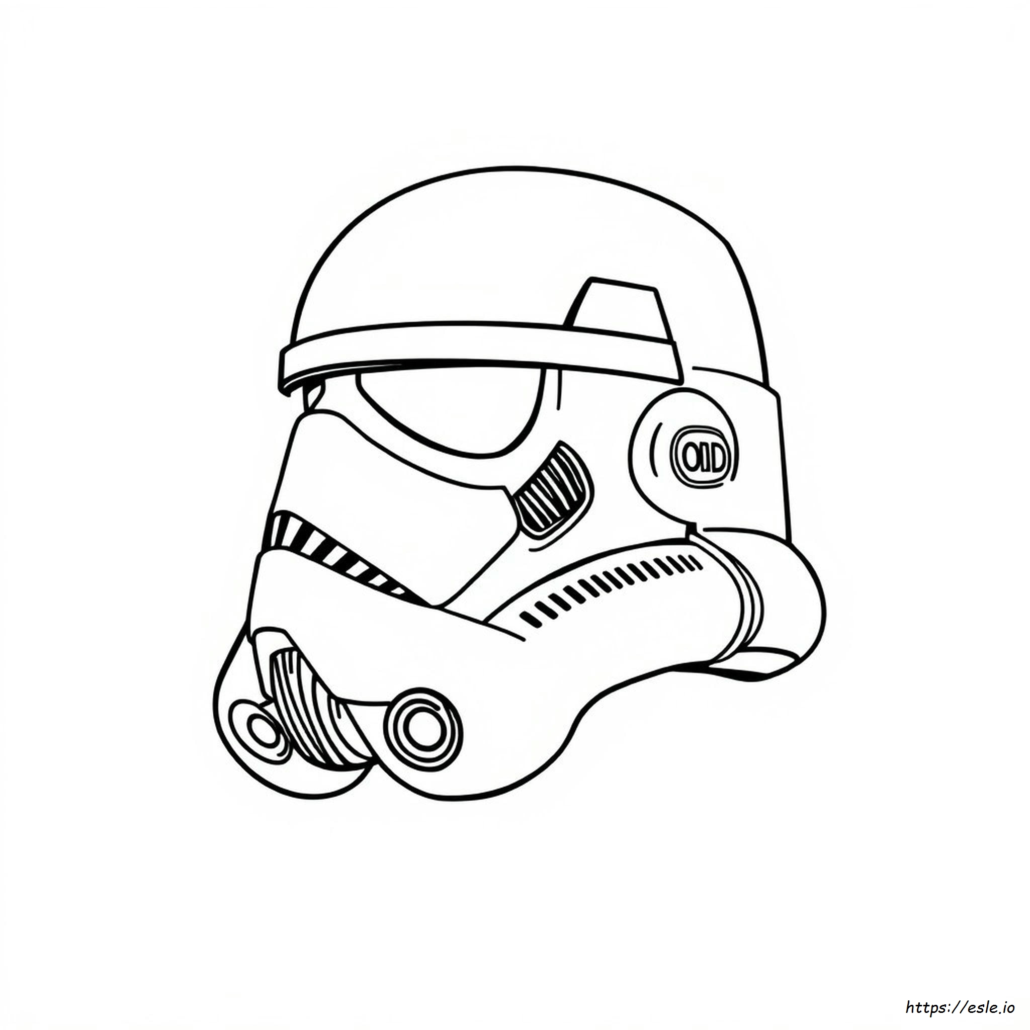 Stormtrooper Helmet Coloring Page