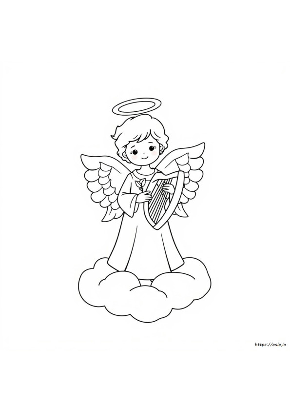 Dibujo De Ángel Para Colorear