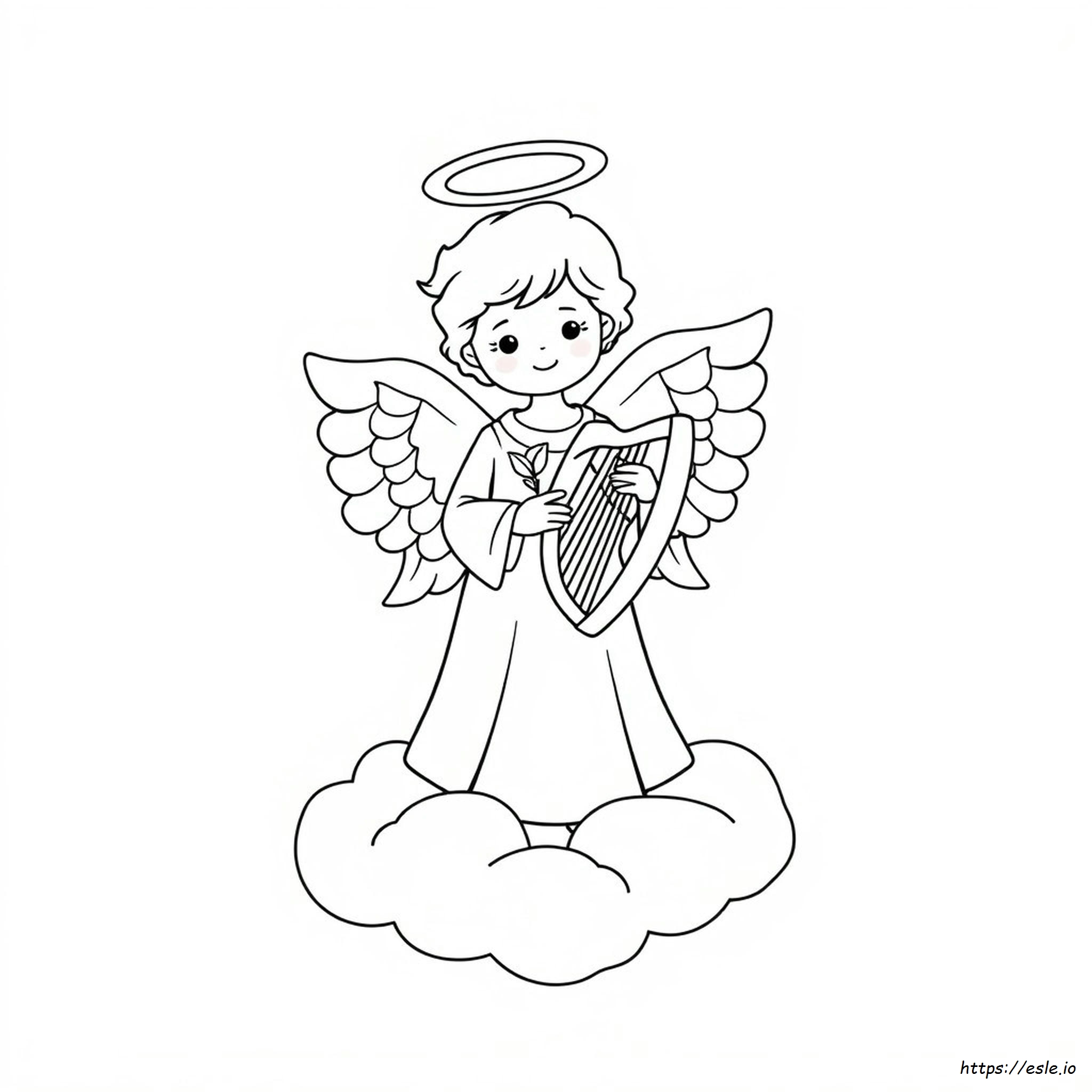 Coloring Page Of An Angel