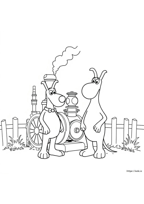 Darmowe Kolorowanki Wallace I Gromit