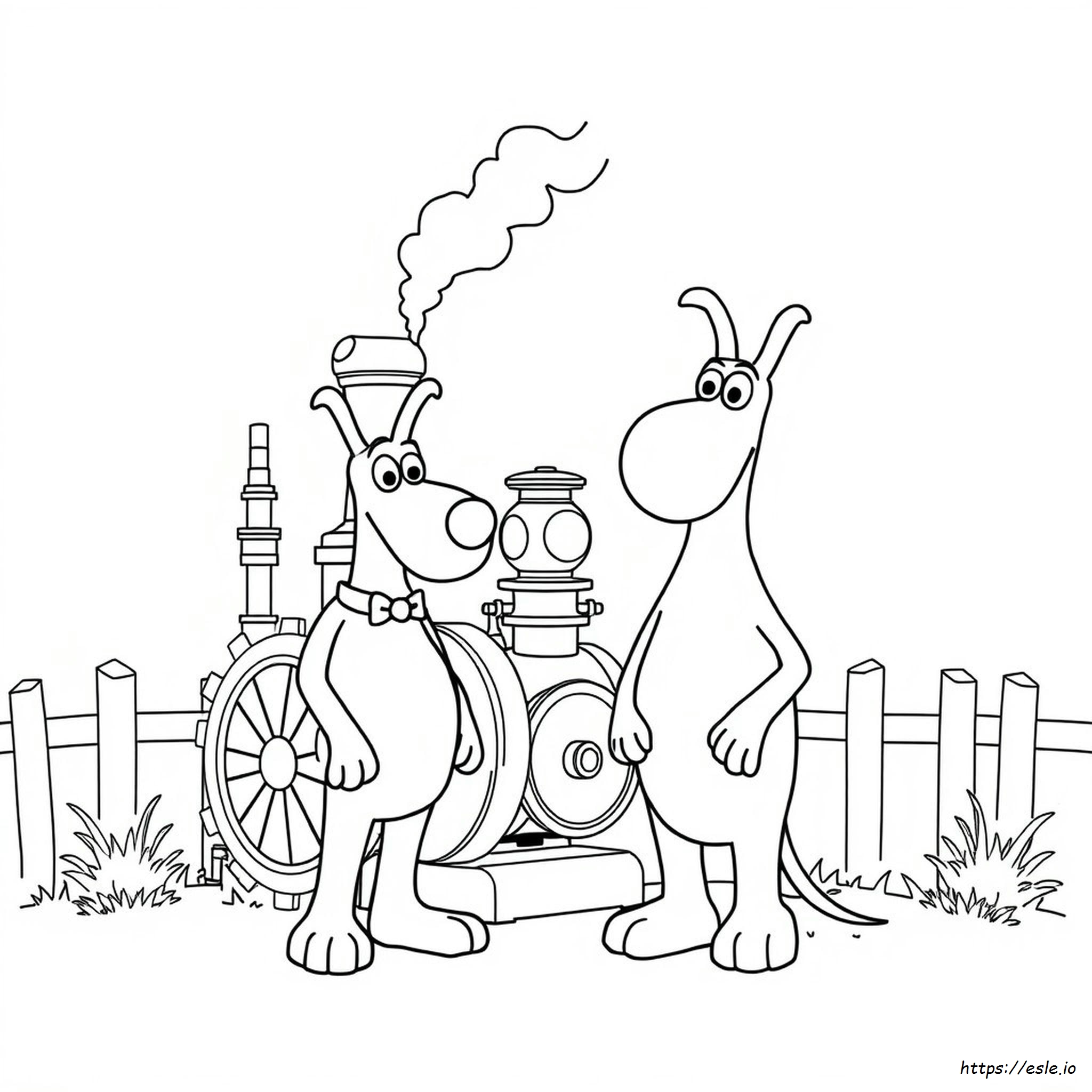 Free Wallace And Gromit Colouring Pages