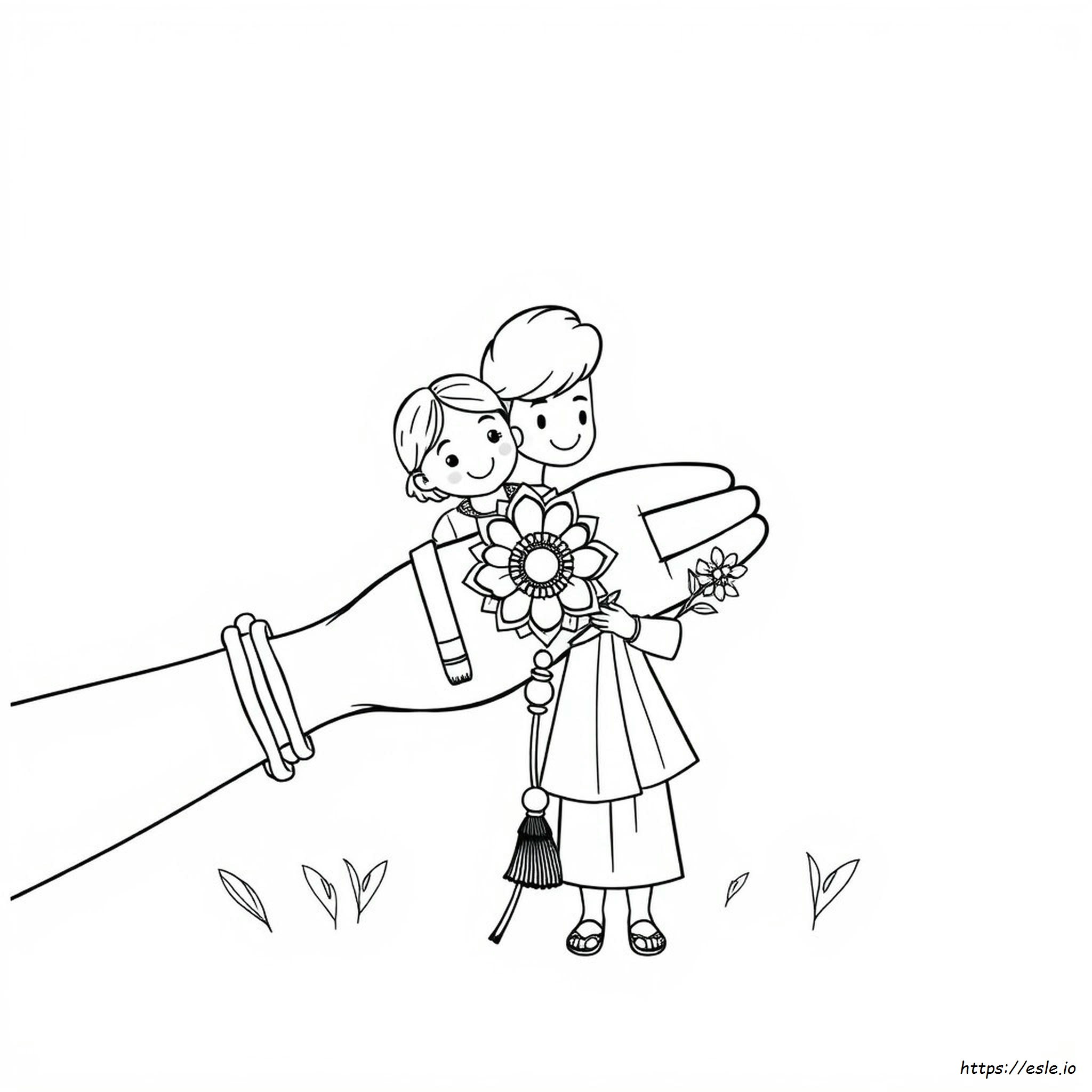 Dibujos De Rakhi Para Colorear