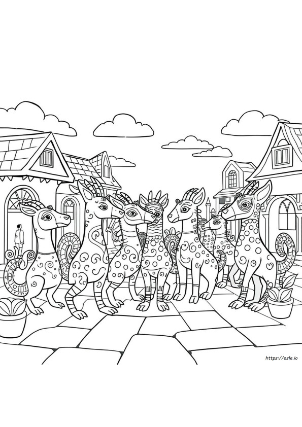 Alebrijes Da Colorare Gratis