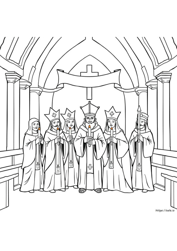All Saints Coloring Pages