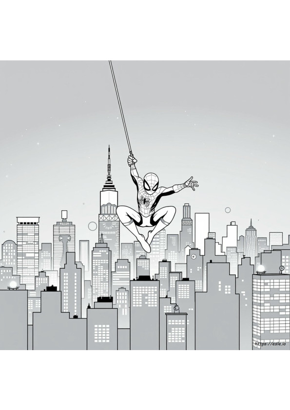 Spidey Para Colorear