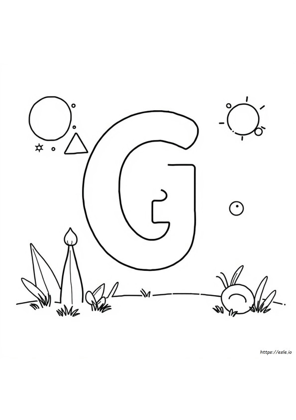 Lettera G Da Colorare E Stampare Gratis