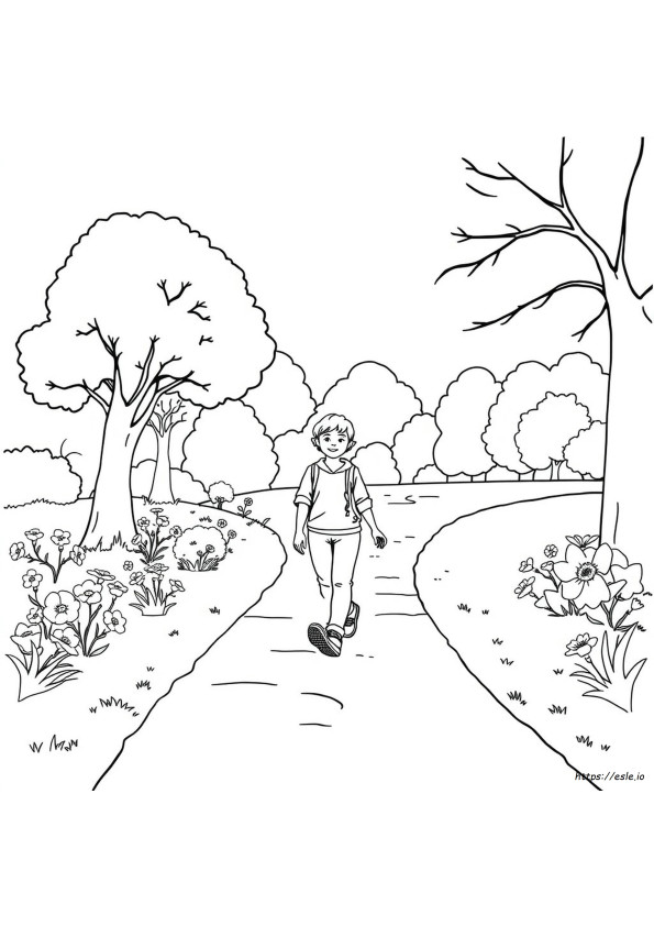 Eu Fui Passear – Desenhos Para Colorir