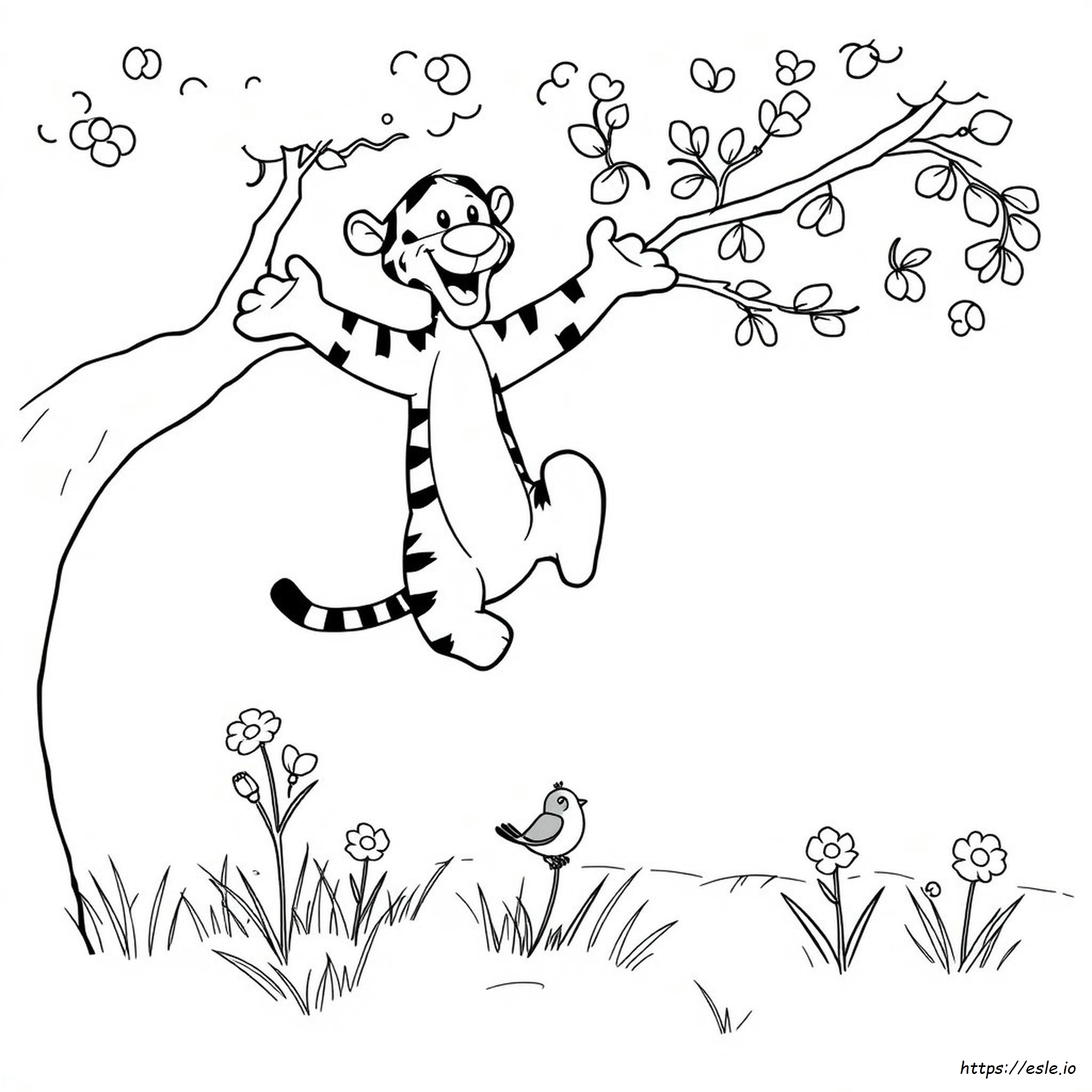 Cute Tigger Coloring Pages