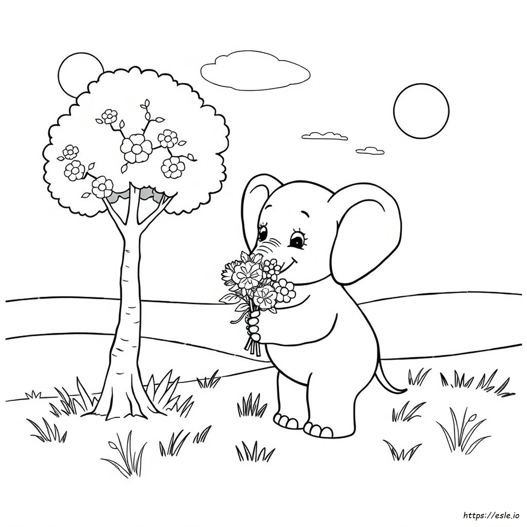 Emily Elephant Coloring Pages