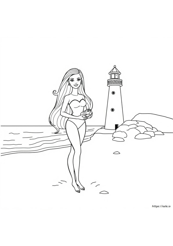 Boceto De Barbie Para Colorear