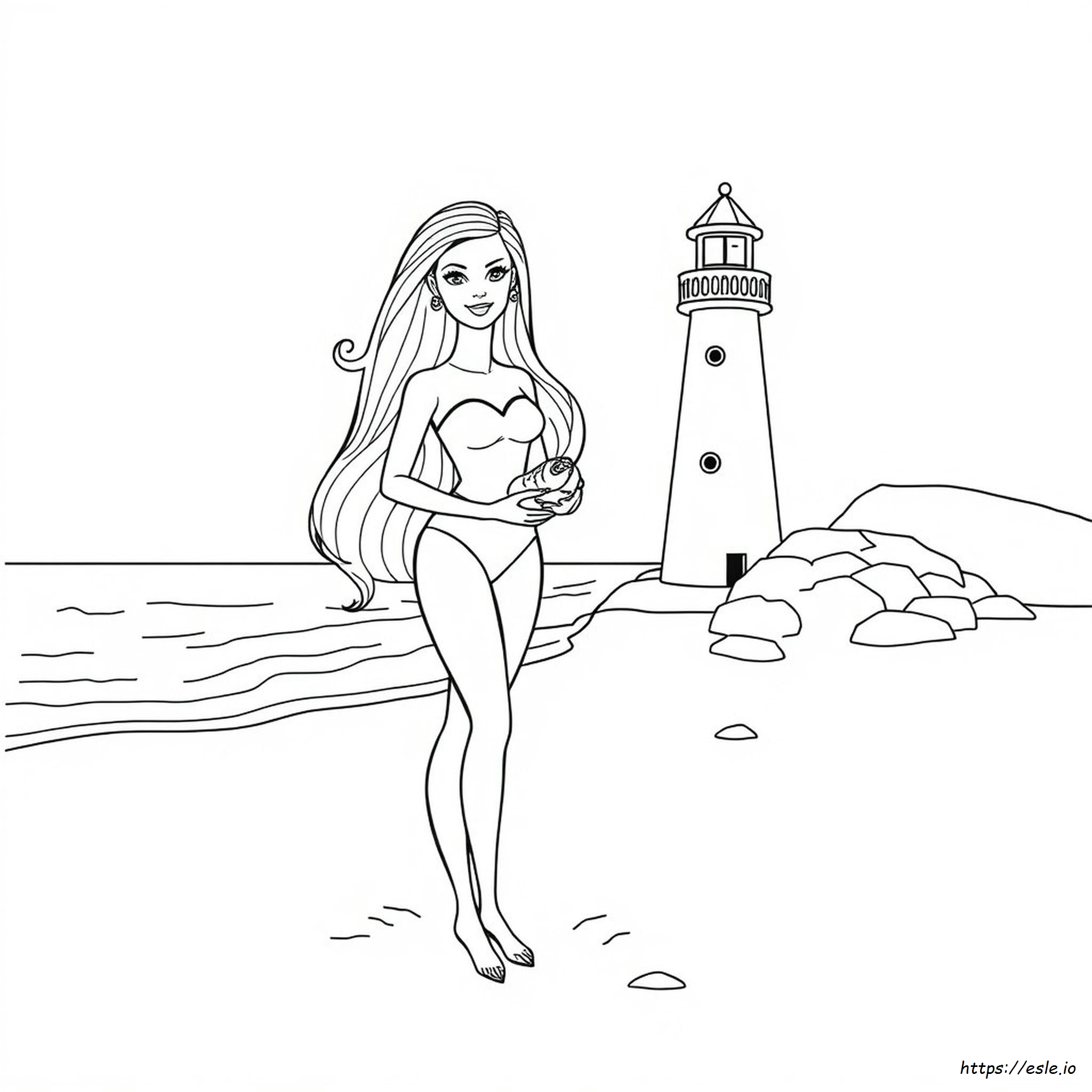 Barbie Sketch For Coloring