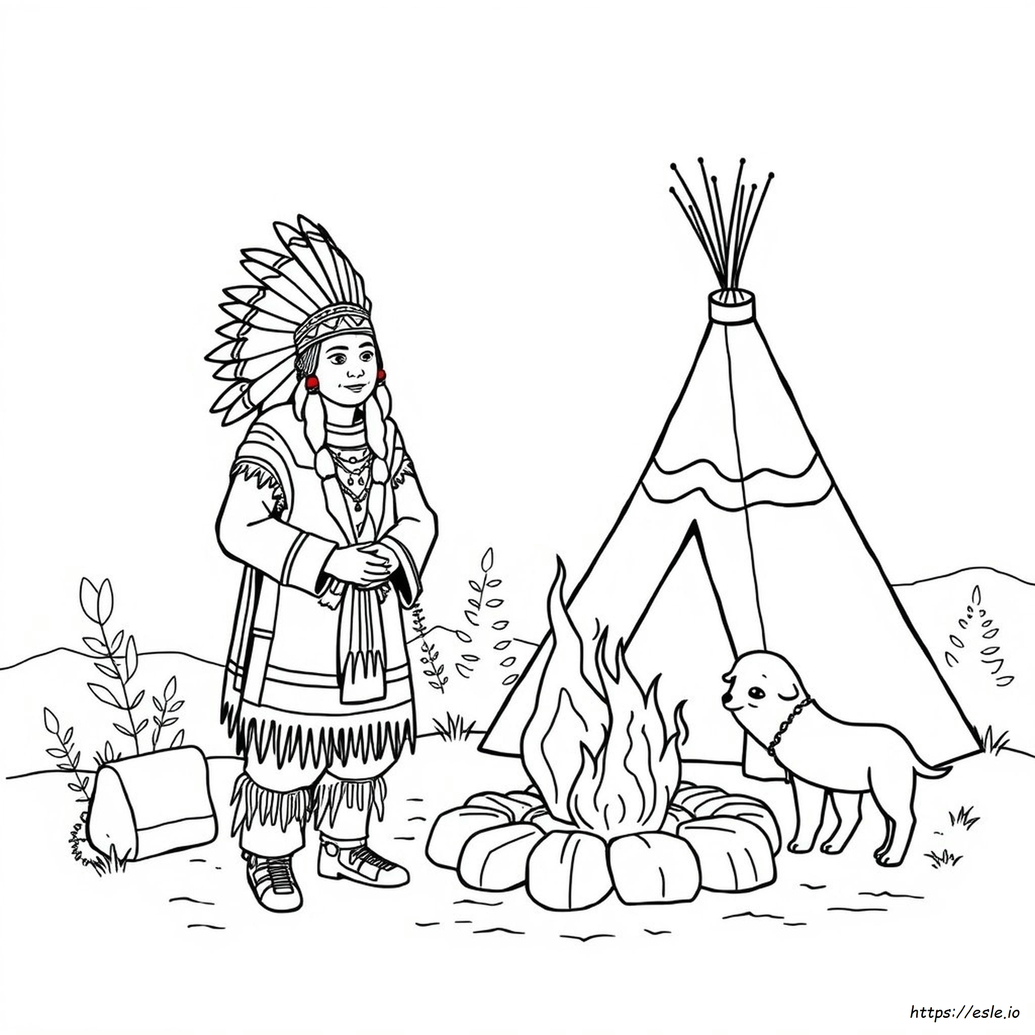 Native American Coloring Book Pages