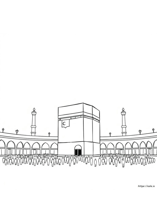Kaaba Ausmalbild